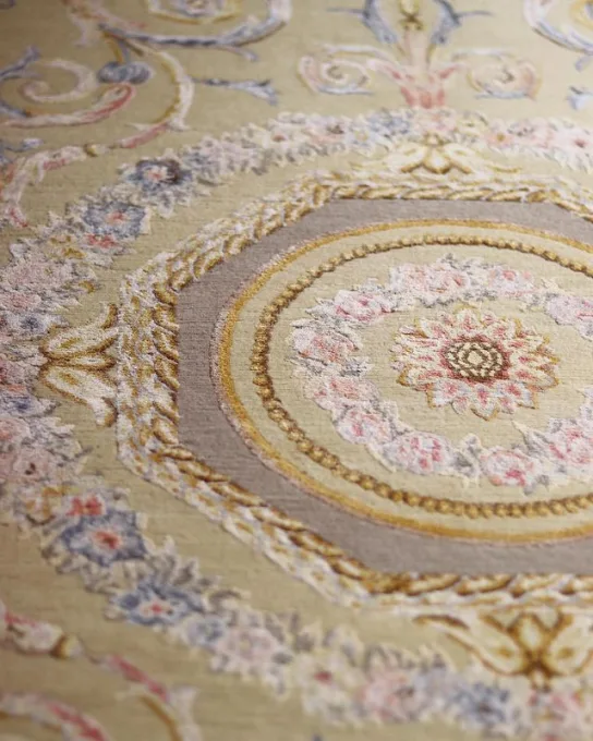 手織りラグ・シルクウール《ボー・セジュール》140 x 200 cm – ルイ16世時代アーカイブ