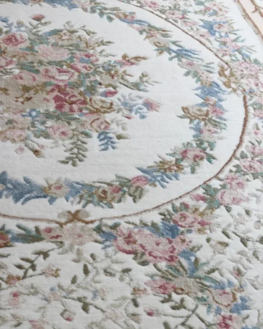 手織りラグ・シルクウール《ロマニン》140 x 200 cm – ルイ16世時代アーカイブ