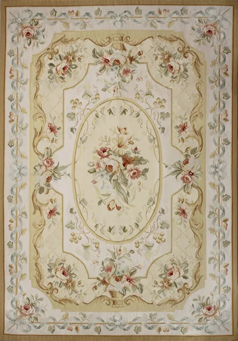 手織りラグ・シルクウール《アデライード》140 x 200 cm – ルイ16世時代アーカイブ
